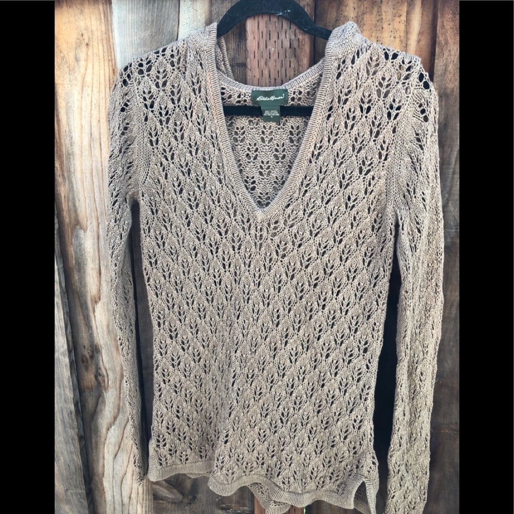 Eddie Bauer Crochet Pullover